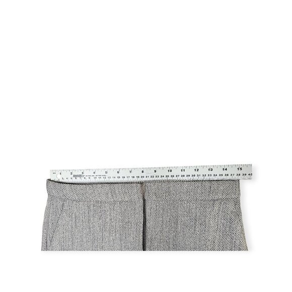 🛍️ H&M Charcoal Gray Herringbone Slim Trousers - Women's 6 - Picture 3 of 11